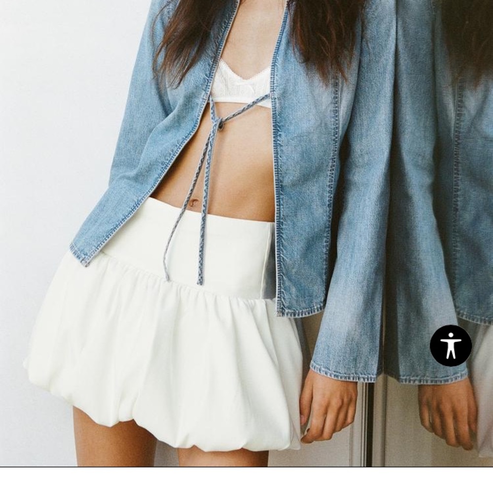 BNWT Zara Balloon Mini Skirt